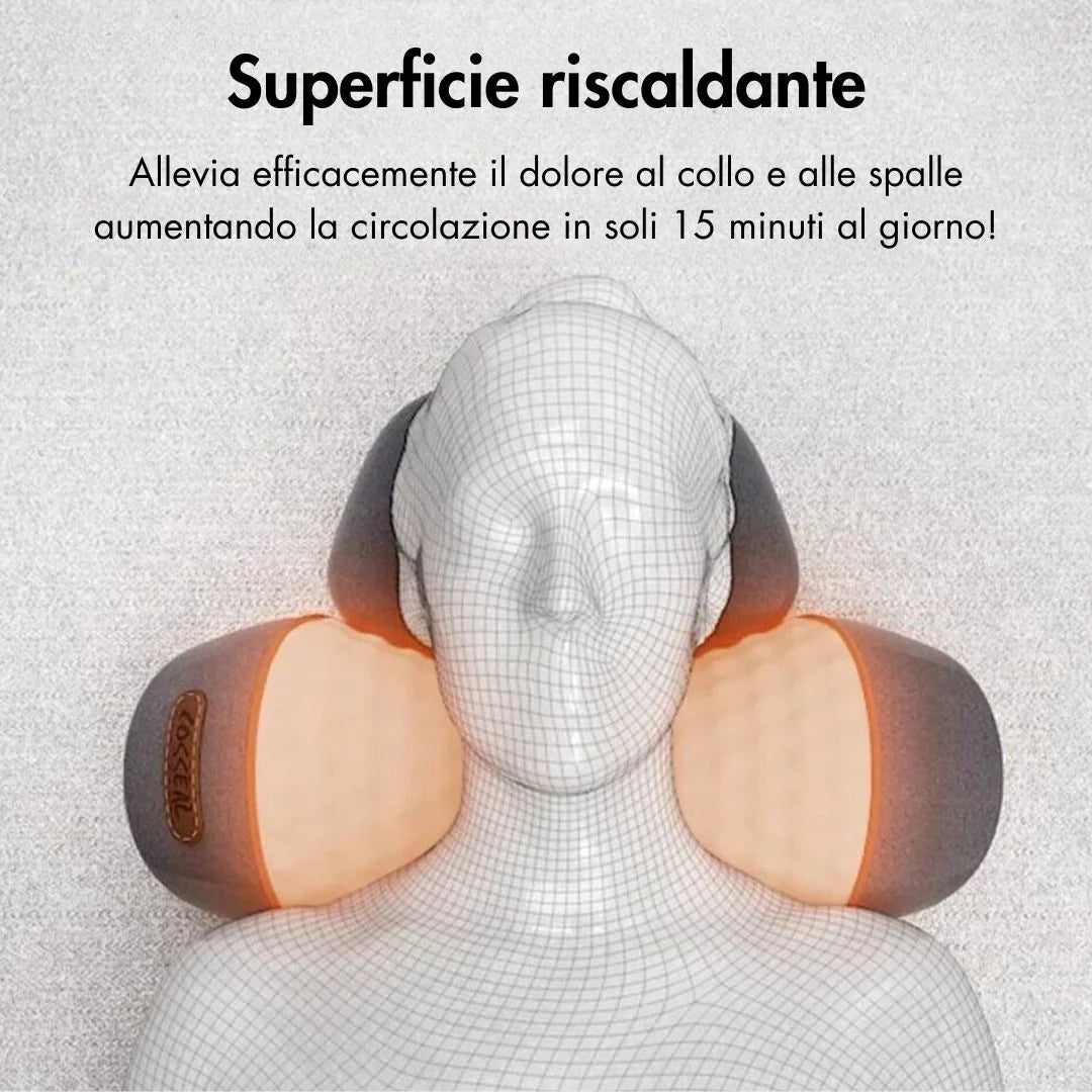 Massaggiatore Cervicale 3 in 1 | Sollievo per Collo e Mente